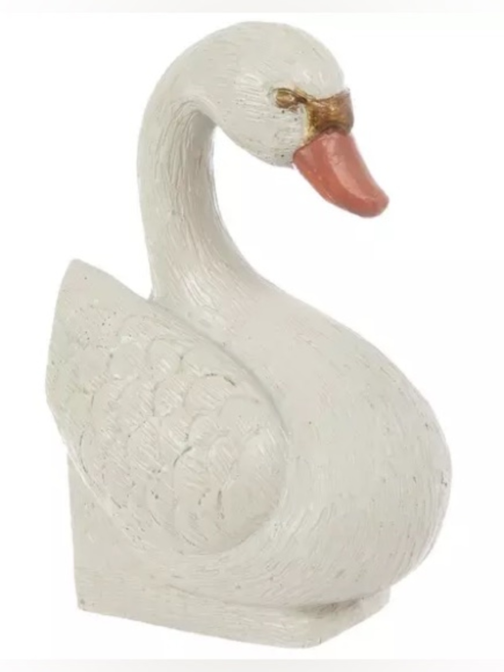 (2) Off-White Swan Book End